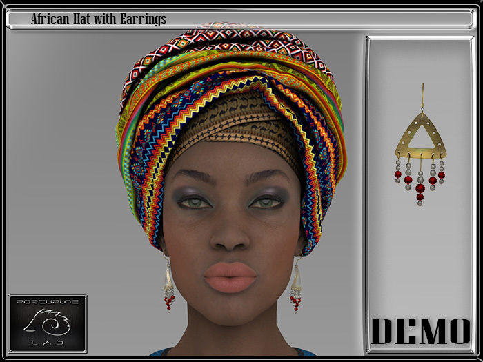 [PL] - DEMO - African Hat with Earrings