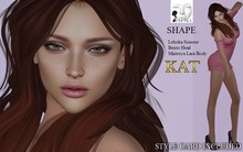 KAT - Shape for Lelutka Bento Head - Simone - Maitreya Lara Body. STYLE CARD INCLUDED