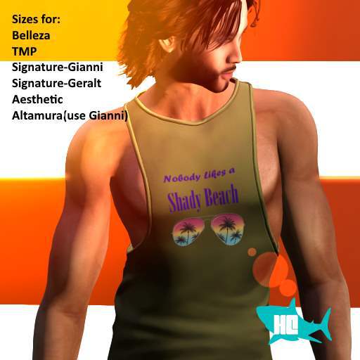 HC Yellow Men's Shady Beach Tank- BOXED