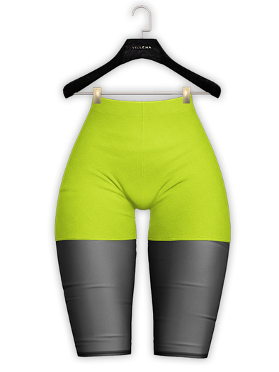 .:villena:. - Sheer Biker Short - Lime