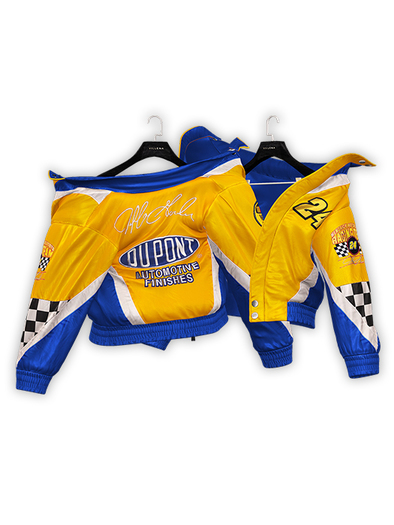 .:villena:. - Motorsport Bomber Jacket - Y/Bl