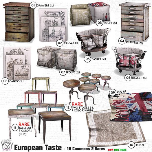 *YS&YS* European Taste Stools - Box RARE