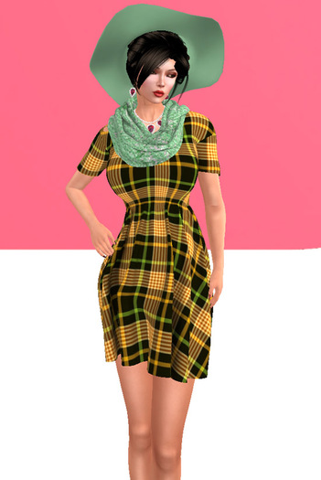 Lexxie Maitreya Pregnant Dress Plaid