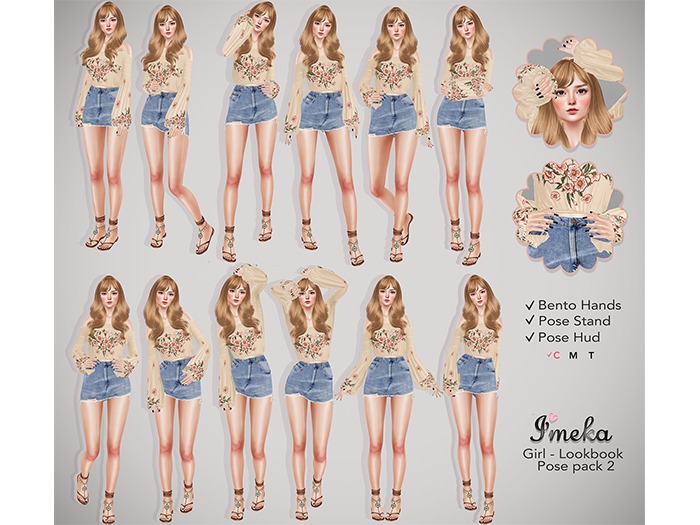 {Imeka} Girl - Lookbook 2 - Pose Pack