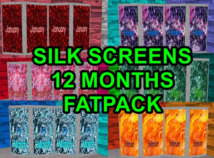 HUGE SALE $299L-12 MONTHS SILK SCREENS FATPACK~ღJЄnuinЄღFinЄArtღ
