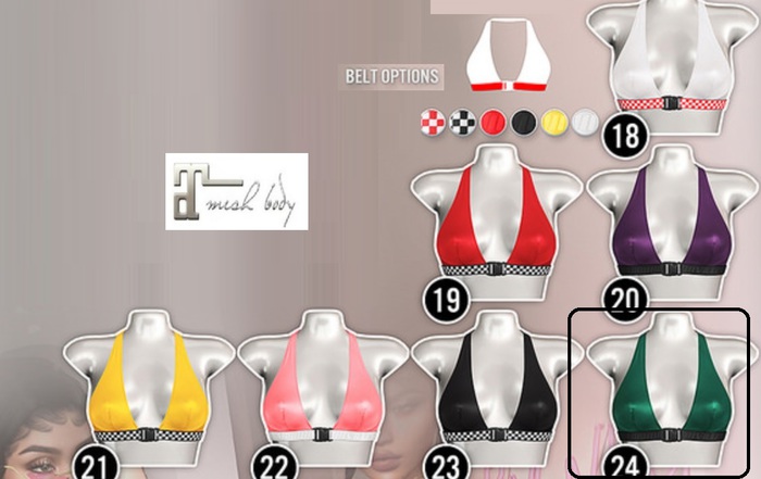 24. .:villena:. - (Maitreya) - Buckle Up Bralette - Emerald