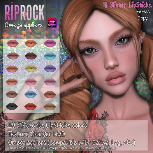 RipRock - 18 Glitter LipSticks