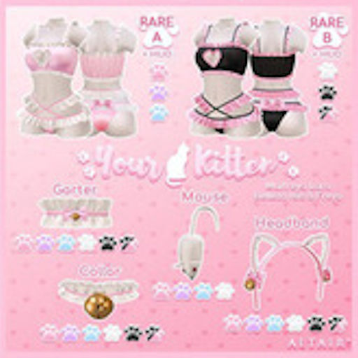 ALTAIR* kitten headband .violet.