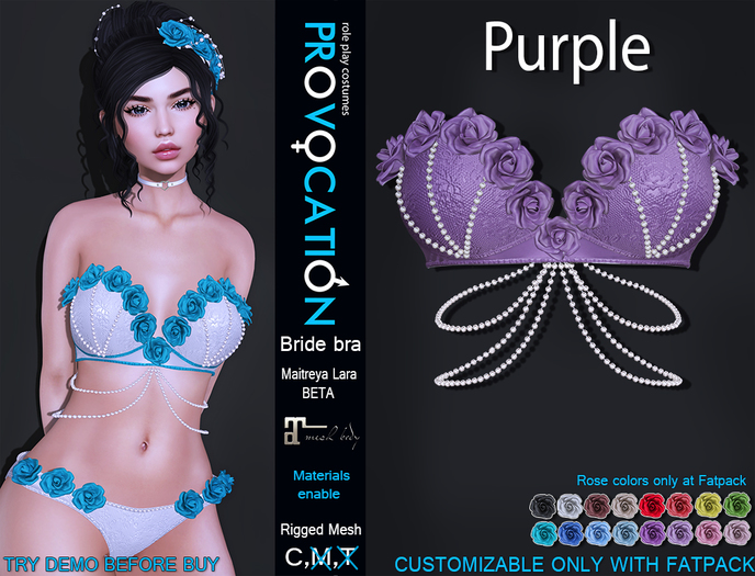 [Provocation] Bride top-Purple(Maitreya Beta)
