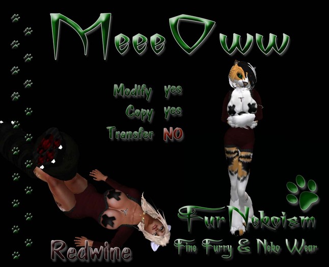 FurNekoism- MeeeOww - RedWine (Promo Price)