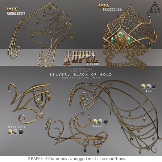 .aisling. Japel - Breast - {BLACK} GACHA