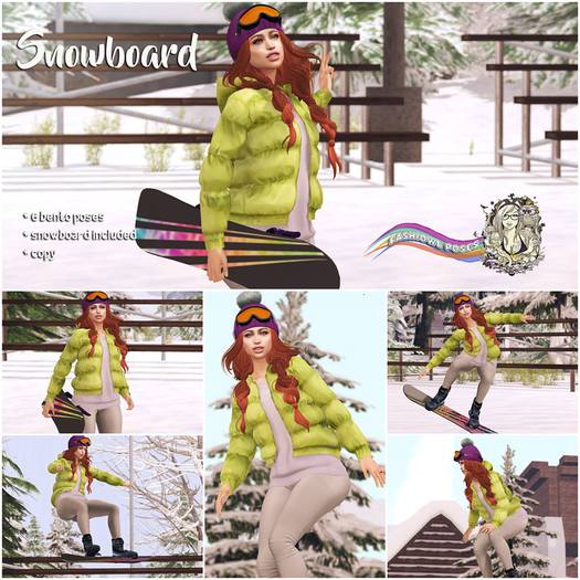 Fashiowl Poses - Snowboard  // BOX