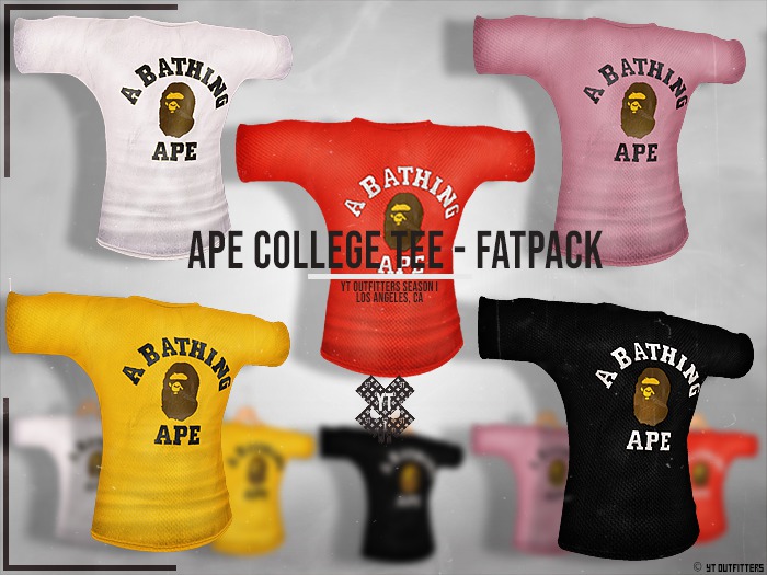 yT - Ape College Tee - FATPACK (SIGNATURE)