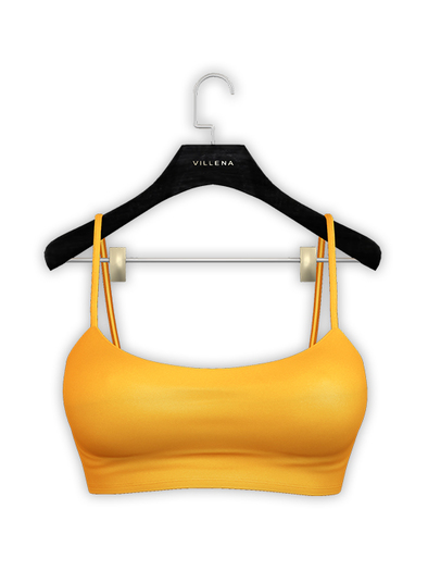 .:villena:. - Tank Crop Top - Yellow