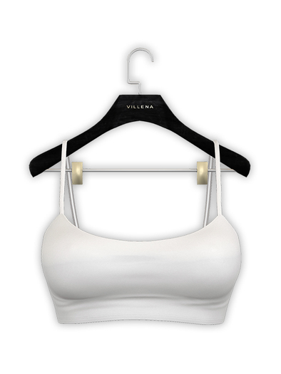 .:villena:. - Tank Crop Top - White
