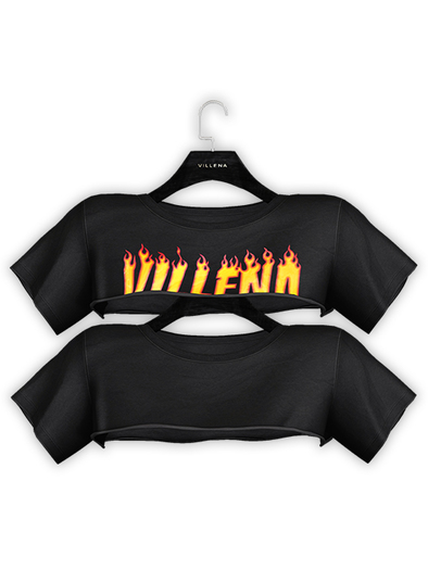 .:villena:. - Half Tee - Black