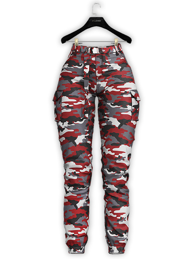 .:villena:. - High Rise Joggers - R Camo