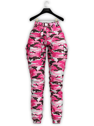 .:villena:. - High Rise Joggers - Candy Camo
