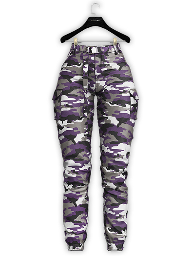 .:villena:. - High Rise Joggers - Berry Camo