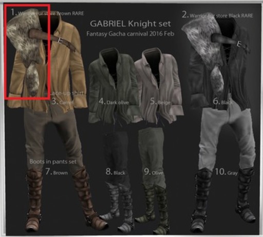 1.::GB::Warrior Fur store / Brawn RARE