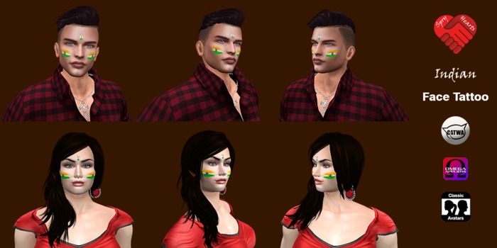 Indian : Face Tattoo 