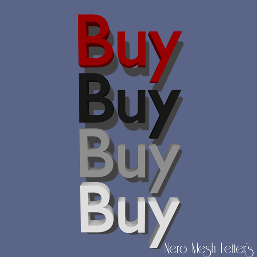 Mesh Letters - Buy (1 prim)