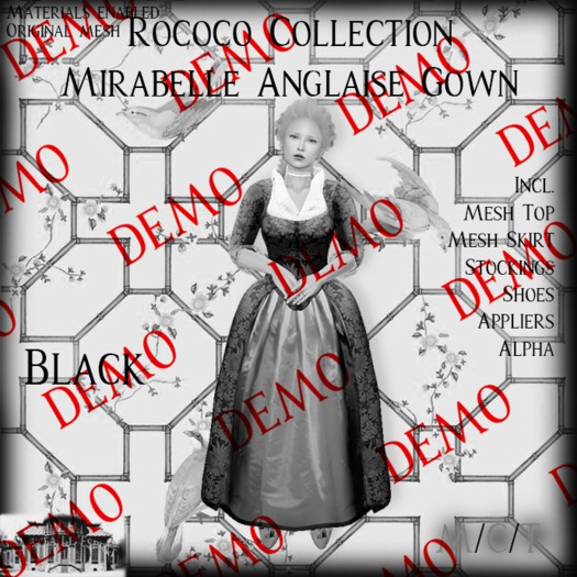 ~CdE~ Rococo Women's Mesh Anglaise DEMO