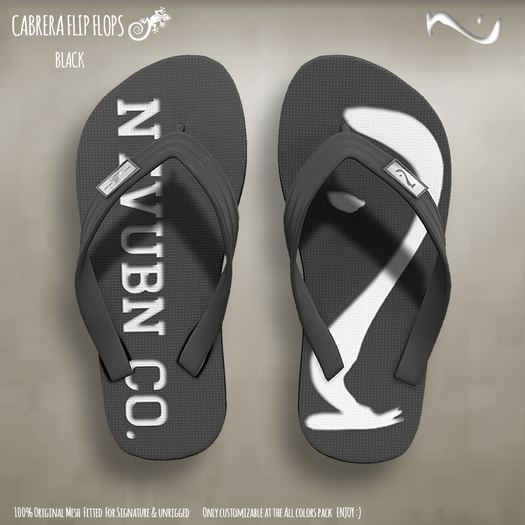 -NU- Cabrera Flip Flops Black