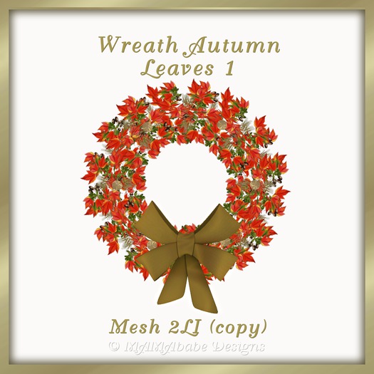 Wreath Autumn Leaves 201 x