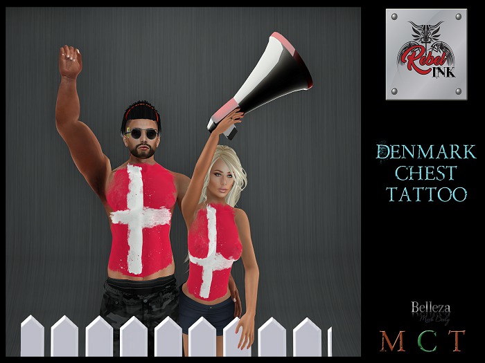 Rebel Ink Belleza Jake - Denmark  Chest Tattoo