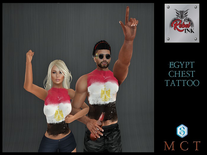 Rebel Ink Signature Applier Hud - Egypt  Chest Tattoo