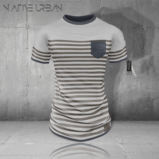 Native - Kalimba Tee Brown Stripes