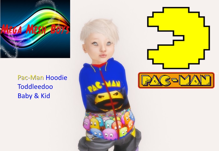 .:MMB:. Pac-Man TD Zip up Hoodie BABY & KID (BOXED)