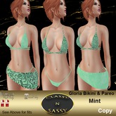 (CNS) Gloria Bikini and Pareo Mint
