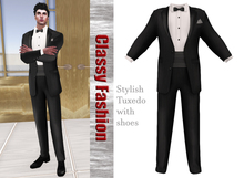 PROMO : Black Tuxedo : Rigged Mesh (5sizes)