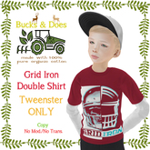 [Bucks & Does] Grid Iron double shirt - Tweenster