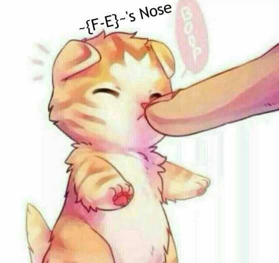 Nose booper By: ~{F-E}~