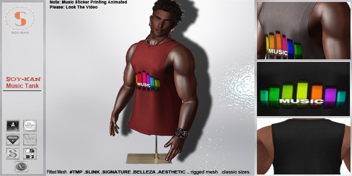 [SOY-KAN] MeshAnimation Music Tank -Red  UNPACK HUD