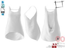Dae Obj FBX Drop Back Tank Top Maitreya, Ocacin Standard, Slink, Belleza