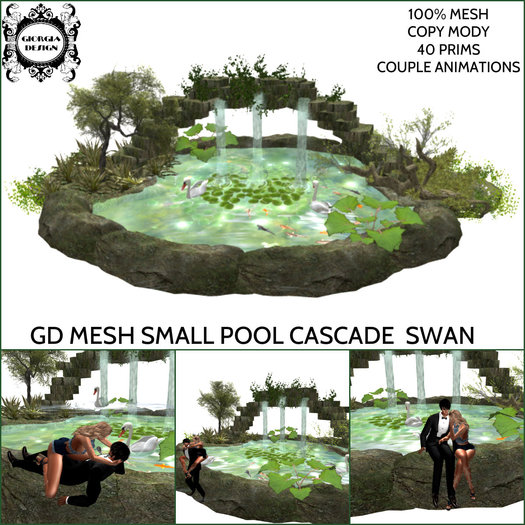 GD MESH SMALL POOL CASCADE  SWAN