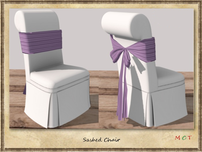 AlisaDexter Designs - Sashed Chair/ Lavender