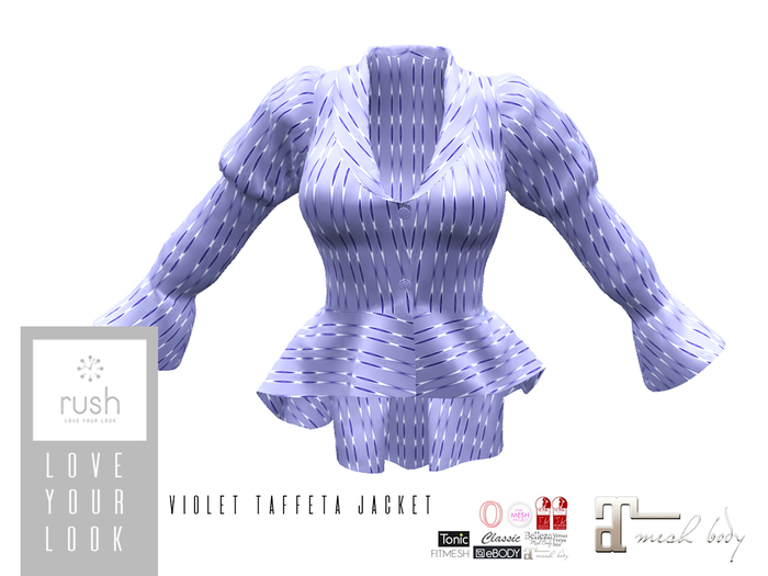 VIOLET TAFFETA Silk Jacket