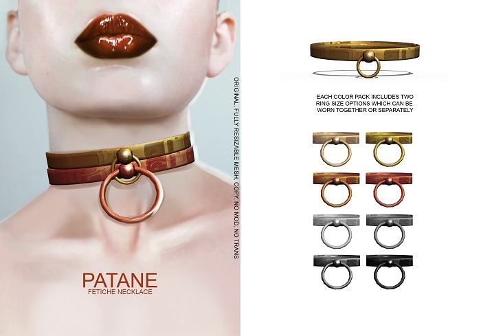 Patane. Fetiche choker necklace in ROSE GOLD