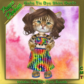 Peeps Dinkies Boho Tie Dye Skirt Outfit