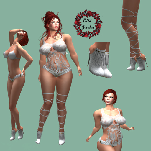 .:TORI TORRICELLI:. [Macrame/White] 2 RARES- 5 piece set