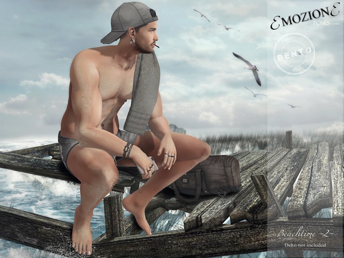 <EMOZIONE> Pose **Beachtime ~2~**! [BAG] male