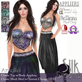 Silk Dreams Amalia (Mesh) Long Skirt & Classic Top w/Appliers