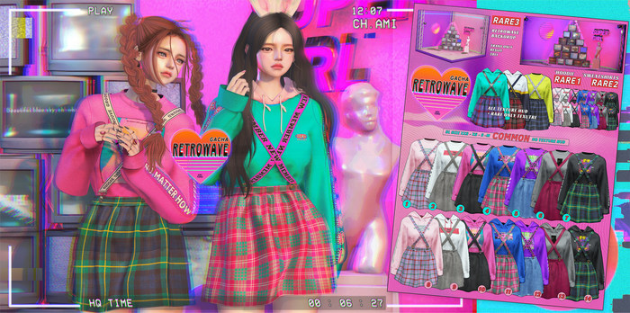 AMITOMO - Retrowave GACHA - XS - 2 RARE
