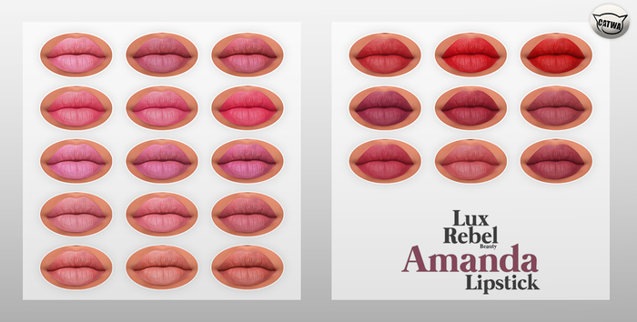 LUXREBEL - Amanda Collection Lipstick (Catwa)