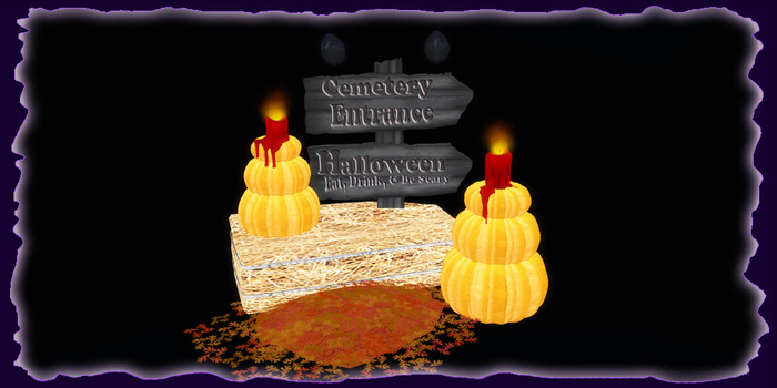 Halloween Sign, Cemetery Entrance
